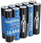 ANSMANN AG ANSMANN Lithium-Batterie, INDUSTRIAL, Micro, 10 Batterie