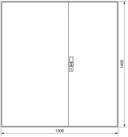 Hager Akku-Hochdruckreiniger Hager Z&auml;hlerschrank,universZ 1400x1300x205,IP44 ZB55S