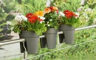 KHW Balkonkasten Flowerclip (Set, 3 St), &Oslash;xH: 27x27,5 cm
