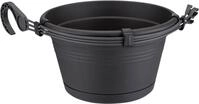 Elho Blumenampel Elho H&auml;ngeampel Green Basics schwarz &Oslash; 28 cm