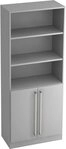 HAMMERBACHER Regal Regal 5 OH 80x42x200,4cm 2 T&uuml;ren unten Sockelblende Griff CE