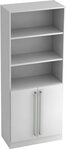 HAMMERBACHER Regal Regal 5 OH 80x42x200,4cm 2 T&uuml;ren unten Sockelblende Griff CE