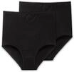 Maxislip SCHIESSER "Cotton Essentials", Damen, Gr. 36, schwarz (000, schwarz),