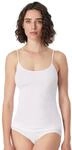 Spaghettitop SCHIESSER "Luxury", Damen, Gr. 38, wei&szlig;, Rippware, Obermaterial:...