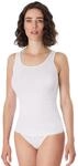 Tanktop SCHIESSER "Luxury", Damen, Gr. 38, wei&szlig;, Rippware, Obermaterial: 100%