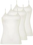 Achseltop NINA VON C. "3er Pack Damen Tr&auml;gerhemd Daily", Damen, Gr. 38, N-Gr,...