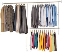 WENKO Teleskopregal Garderobe, Set 3-tlg., flexibles Kleiderstangensystem, belastbar