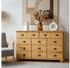 IDIMEX Kommode COLMAR, Schubladenkommode mit Muschelgriff, Sideboard Massivholz
