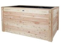 Dehner Hochbeet G&auml;rtner, 150 x 75 x 80 cm, 720 l, L&auml;rchenholz, naturbelassenes