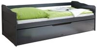 Ticaa Bettgestell Sofabett Marianne Kiefer Grau, Grau lackiert (Holzmaserung