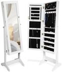 tectake Standspiegel Schmuckschrank&nbsp;, mit Ganzk&ouml;rperspiegel
