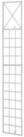 CLP Rankgitter Rankhilfe Spalier Kletterhilfe Spar-Set, 1 St., 198 x 40 x 1 cm