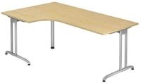 HAMMERBACHER Eckschreibtisch Wien, Winkelschreibtisch 90&deg;, Breite 200 cm, C-Fu&szlig;