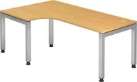 HAMMERBACHER Schreibtisch Schreibtisch 200x120cm 90 Grad Buche