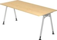 HAMMERBACHER Schreibtisch Schreibtisch A-Fu&szlig; 180x80cm Ahorn