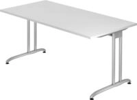 HAMMERBACHER Schreibtisch Schreibtisch 160x80cm Wei&szlig;