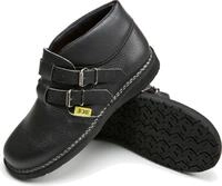 JOB Dachdecker Schuh MAX II halbhoch mit 2 Schnallen Schwarz Arbeitsschuh