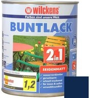 Wilckens Farben Acryl-Buntlack Buntlack 2in1 Lack, seidenmatt, Enzianblau RAL...
