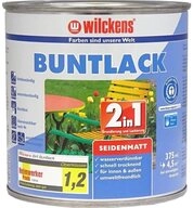 Wilckens Farben Acryl-Buntlack Lack 2in1 seidenmatt 375ml oder 125ml Decklack, Grund-