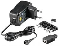 Goobay EcoFriendly Universal Netzteil 3-12 V m. 8 Adapter (600/1000/2250mA) Netzteil
