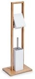 Zeller Present Toilettenpapierhalter WC-Garnitur Toilettenrollenhalter Bamboo