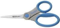 WESTCOTT Papierscheren Schere Microban Softgrip 15,5 cm grau/blau
