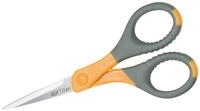 WEDO Papierscheren Silhouettenschere Edelstahl 15,5 cm Titan Plus grau/gelb