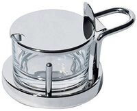 Alessi Vorratsdose K&auml;sedose &Oslash; 11cm, Edelstahl 18-10, Glas, (1-tlg), K&auml;sedose,