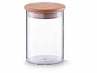 Zeller Present Vorratsglas Vorratsglas m. Bambusdeckel, Glas/Bambus, 750 ml,