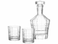 LEONARDO Gläser-Set SPIRITII, Glas, 3-teilig (1 Karaffe, 2 Gläser),...