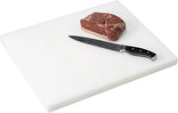 Kesper Tranchierbrett Tranchierbrett massiver Kunststoff 50 x 40 x 3 cm, wei&szlig;,