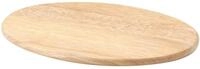 Continenta Schneidebrett, Holzwerkstoff, (1-St), oval, Gummibaum 30x20x1,2cm