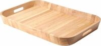 Continenta Tablett, Holzwerkstoff, (1-tlg), Handarbeit, aus einem Holzblock