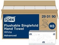 TORK Papierhandtuch Advanced, 2-lagig, Tissue mit Z-Falzung, hochwei&szlig;, 23x23 cm,