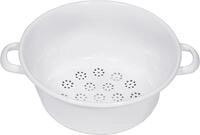 Riess K&uuml;chensieb Riess Gem&uuml;sesieb Durchmesser 26 cm wei&szlig; Emaillie, Emaille