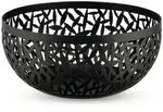 Alessi Obstschale Cactus 29 cm Schwarz, epoxidharzlackierter Stahl