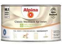 Alpina Farben Classic Weißlack für Innen 300 ml Cremeweiß seidenmatt