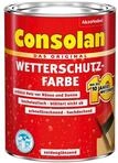 Consolan&nbsp; Wetterschutzfarbe Anthrazitgrau / 22737, Wetterfest, Wasserabweisend,