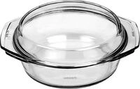 Bohemia Cristal Auflaufform Bohemia Cristal Simax Sch&uuml;ssel rund mit Deckel flach 0,7
