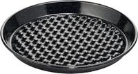 Riess Grillschale Riess Grillschale rund schwarz aus Emaille 32cm / Boden gelocht,