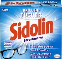 SIDOLIN Streifenfrei Brillenputzt&uuml;cher 50 St&uuml;ck Reinigungst&uuml;cher (50-tlg.,...