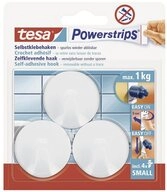 tesa Klebehaken tesa POWERSTRIPS&reg; Klebehaken Small Rund Wei&szlig; Inhalt: 3 St.,