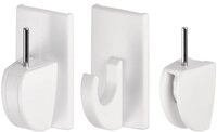 tesa Klebehaken PowerStrips Gardinenhaken wei&szlig;, 4 Stck.