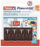 tesa Klebehaken tesa POWERSTRIPS&reg; Vario Gardinenhaken Braun Inhalt: 4 St.,