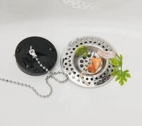 WENKO Badaccessoire-Set WENKO Abflu&szlig; Siebe 2er Set Edelstahl Rostfrei 2x7