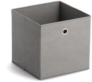Zeller Present Aufbewahrungskorb Aufbewahrungsbox, Vlies, grau, 28 x 28 x 28 cm