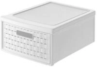ROTHO Aufbewahrungsbox Country Schubladenbox 8.3l Schub in Rattan-Optik, Kunststoff