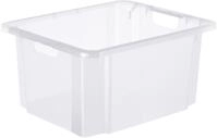 ROTHO Aufbewahrungsbox Rotho Drehstapelbox Reverso 46 L transparent