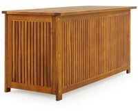 Casaria Auflagenbox, Gartenbox Akazienholz 115x50x59cm mit Innenplane...