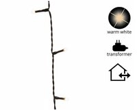 Kaemingk LED-Lichterkette LED Basic-Beleuchtung Outdoor L.600cm 80L schwarz/warmes